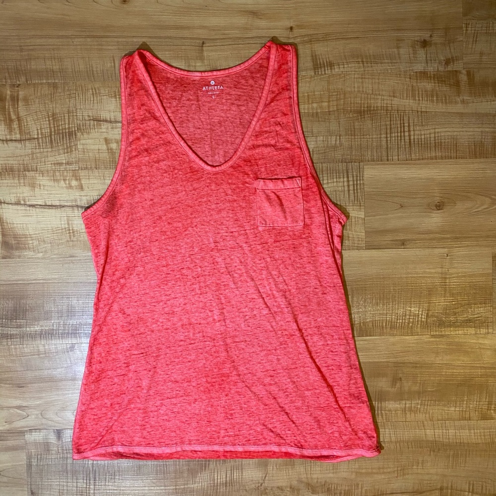 Athleta sleeveless sugar wash v neck tank top - Picture 4 of 5